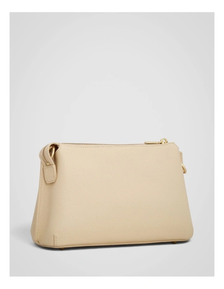 Eve Zip Top Crossbody in Pale Oat image 2