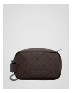 Ethan Signature Toiletry Bag in Chestnut Signature
