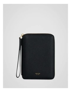 Eve Zip Travel Wallet in Black