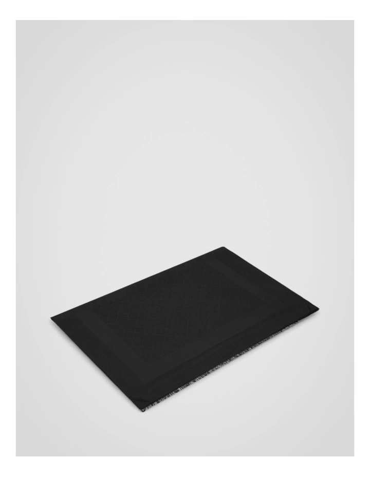 Hannah Light Weight 2 Tone Scarf in Black image 3