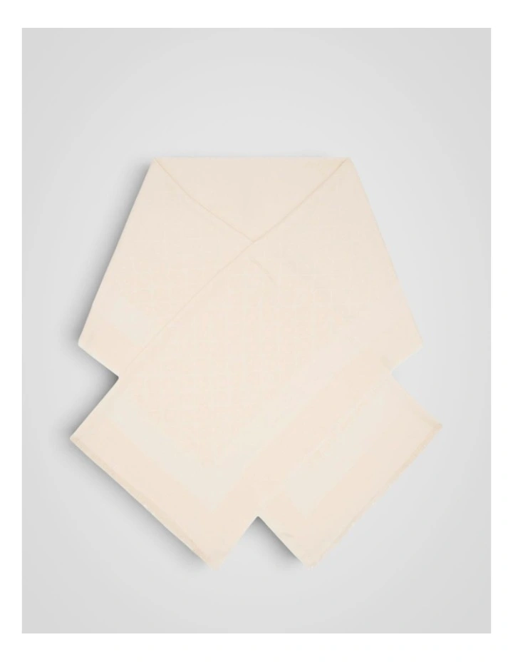 Hannah Light Weight 2 Tone Scarf in Cream image 2
