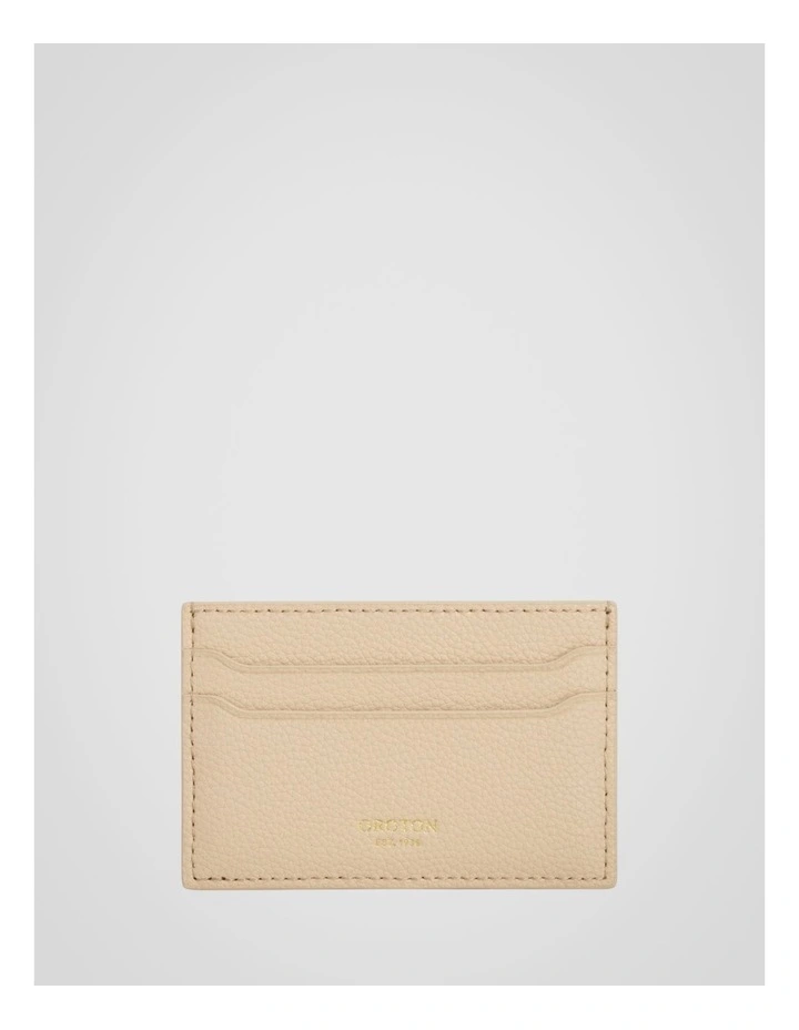 Iris Credit Card Sleeve in Pale Oat image 1
