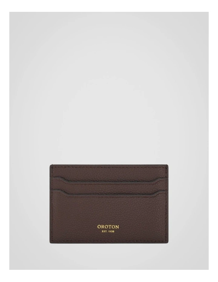 Iris Credit Card Sleeve in Coffee Bean image 1