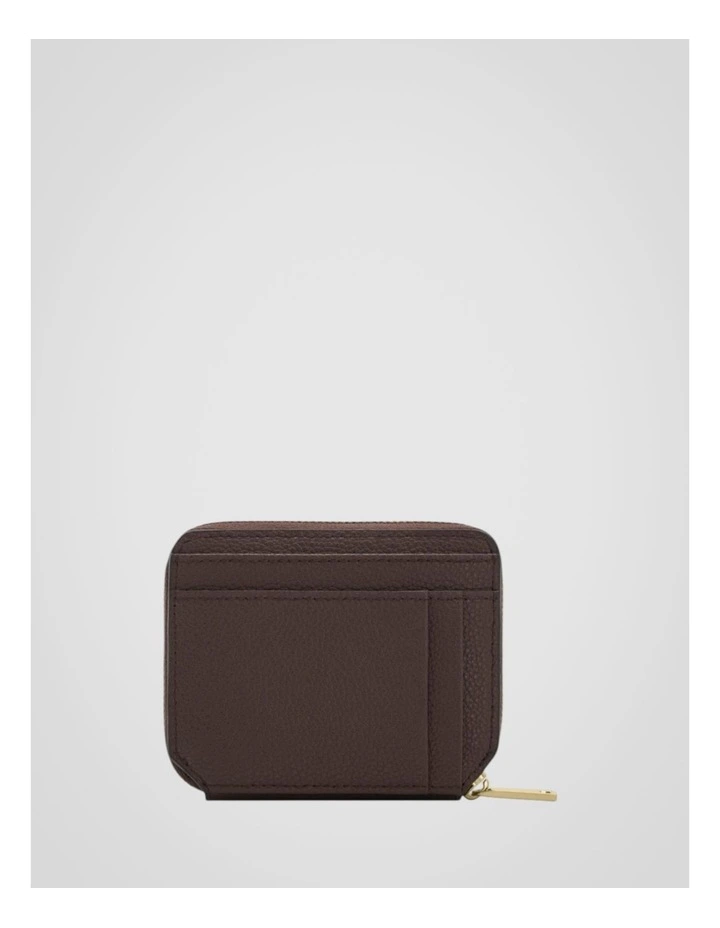 Iris Small Zip Wallet in Coffee Bean image 2