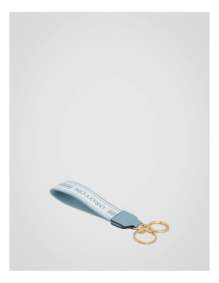 Heather Wristlet Strap Keyring in Sky Blue image 1