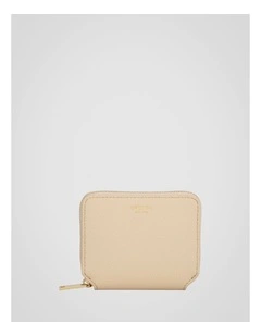 Iris Small Zip Wallet in Pale Oat