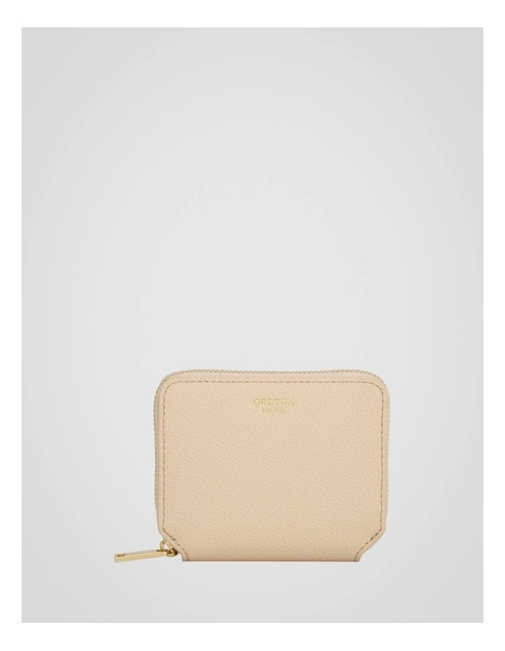 Iris Small Zip Wallet in Pale Oat image 1