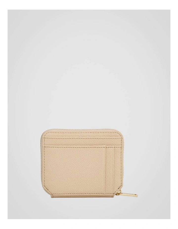Iris Small Zip Wallet in Pale Oat image 2