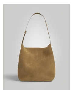 Alba Suede Hobo in Tobacco
