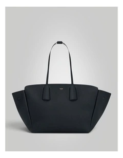 Alba Pebble Medium Tote in Black
