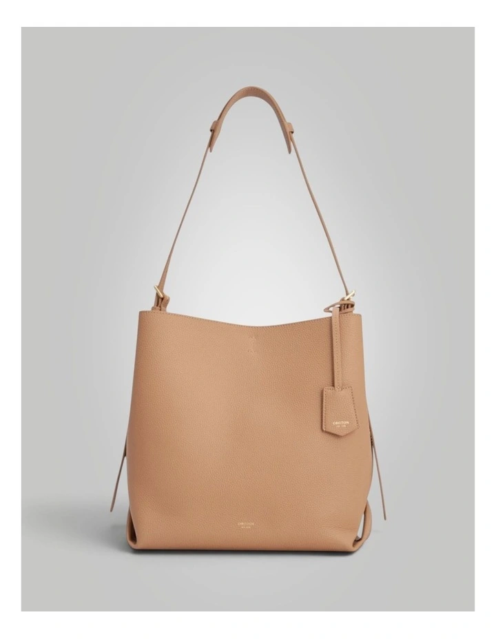 Margot Pebble Hobo in Praline image 1
