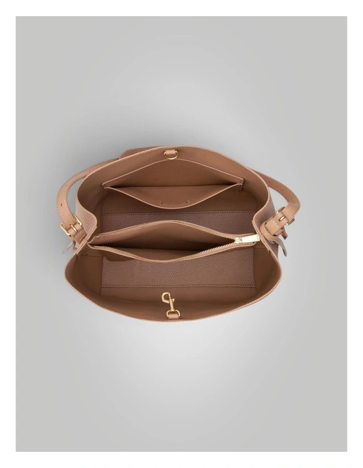 Margot Pebble Hobo in Praline image 3