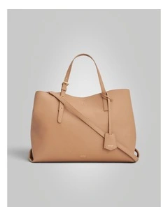 Margot Pebble Large Day Bag in Praline