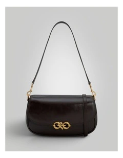 Olivia Crackle Day Bag in True Chocolate