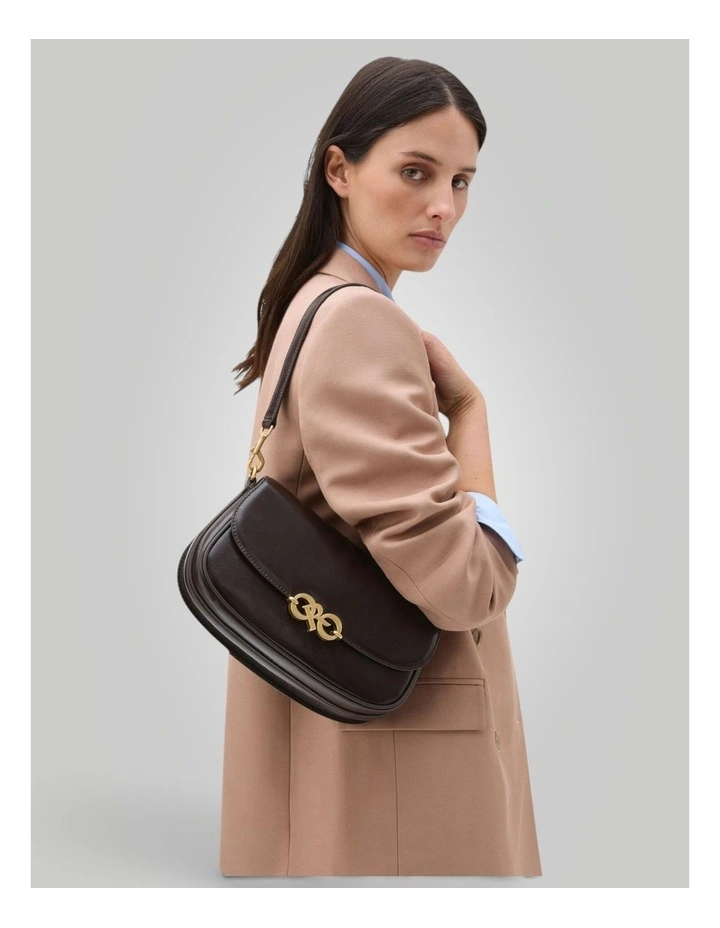 Olivia Crackle Day Bag in True Chocolate image 4