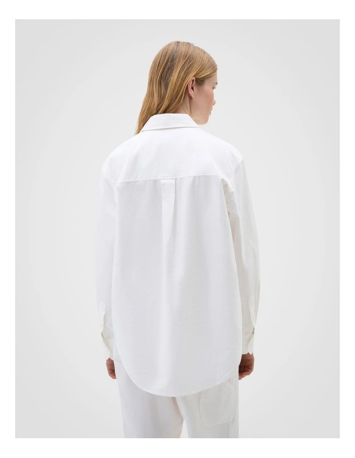 Oxford Shirt in Antique White image 2