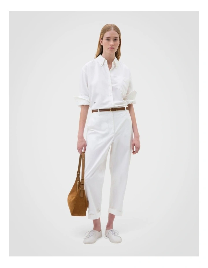Oxford Shirt in Antique White image 5