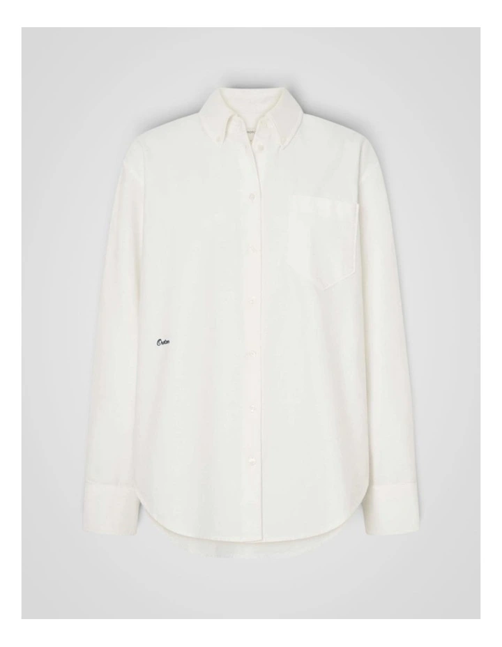 Oxford Shirt in Antique White image 6