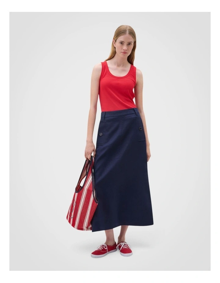 Scoop Neck Tank in Robbin Red image 5