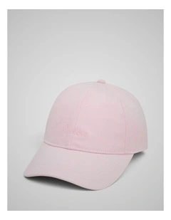Oroton Script Cap in Perfect Pink