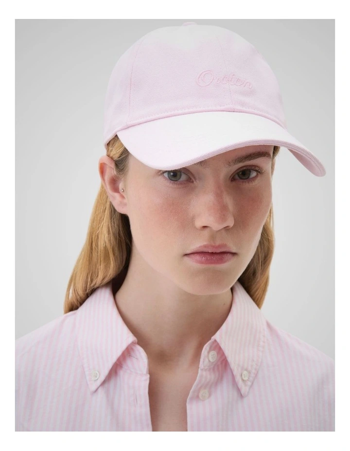 Oroton Script Cap in Perfect Pink image 3