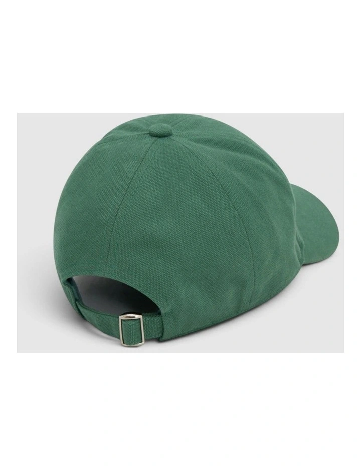 Oroton Script Cap in Racing Green image 2