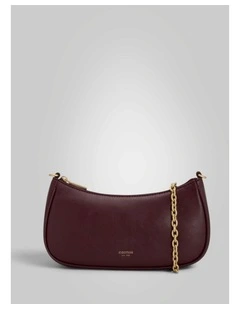 Eve Crackle Mini Baguette in Burgundy