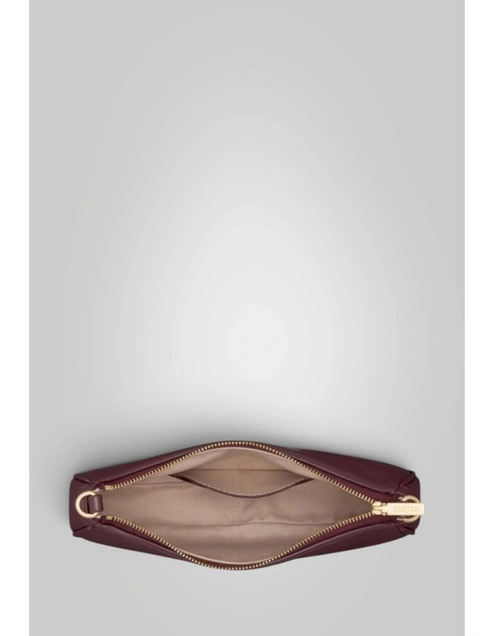 Eve Crackle Mini Baguette in Burgundy image 3