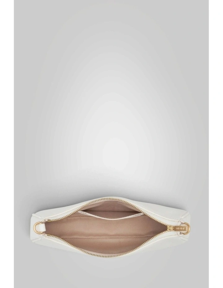 Eve Crackle Mini Baguette in Cream image 3