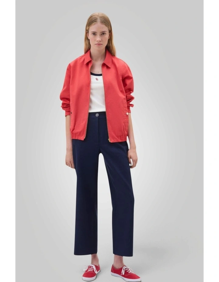 Kick Flare Linen Pant in North Sea image 5
