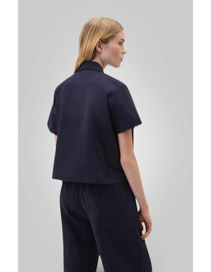 Lace Trim Popover in North Sea image 4