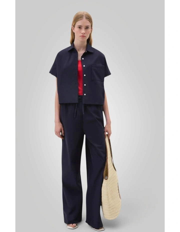 Lace Trim Popover in North Sea image 5
