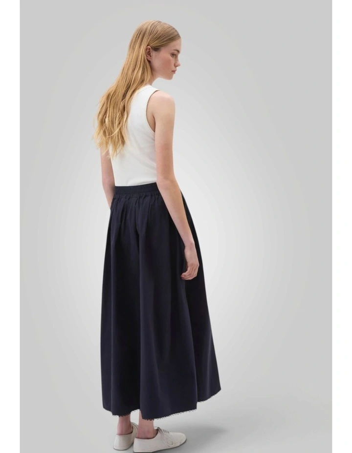Lace Trim Pull On Skirt in North Sea image 4