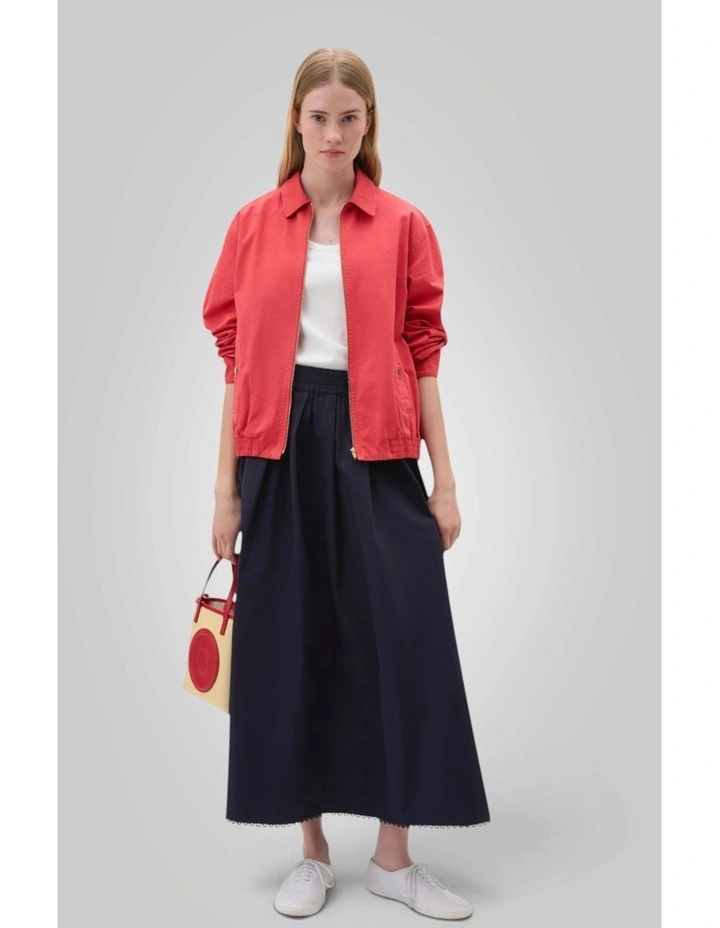 Lace Trim Pull On Skirt in North Sea image 5