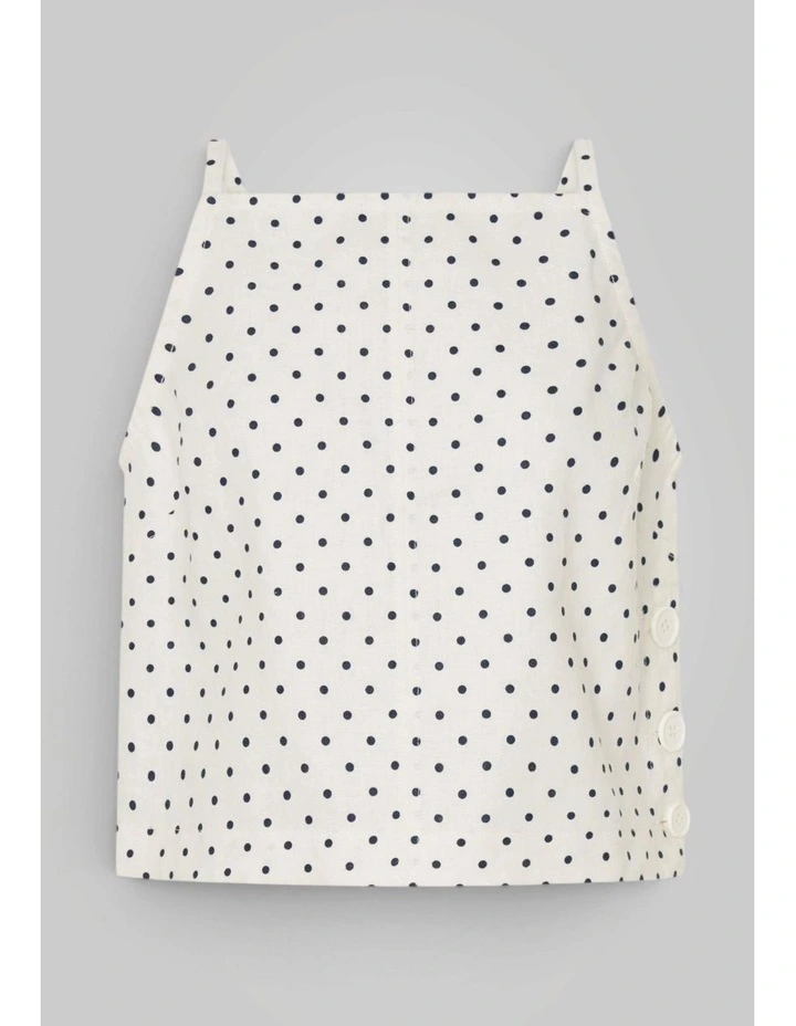 Linen Spot Shell Top in Antique White image 6