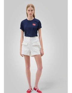 Linen Spot Short in Antique White