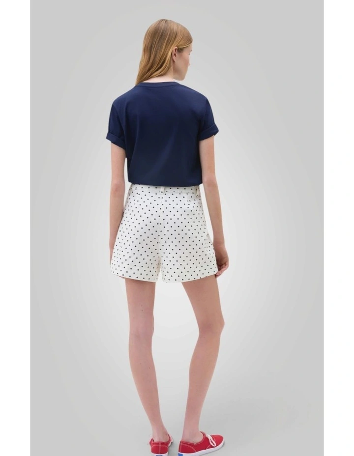Linen Spot Short in Antique White image 4