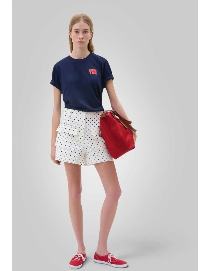 Linen Spot Short in Antique White image 5