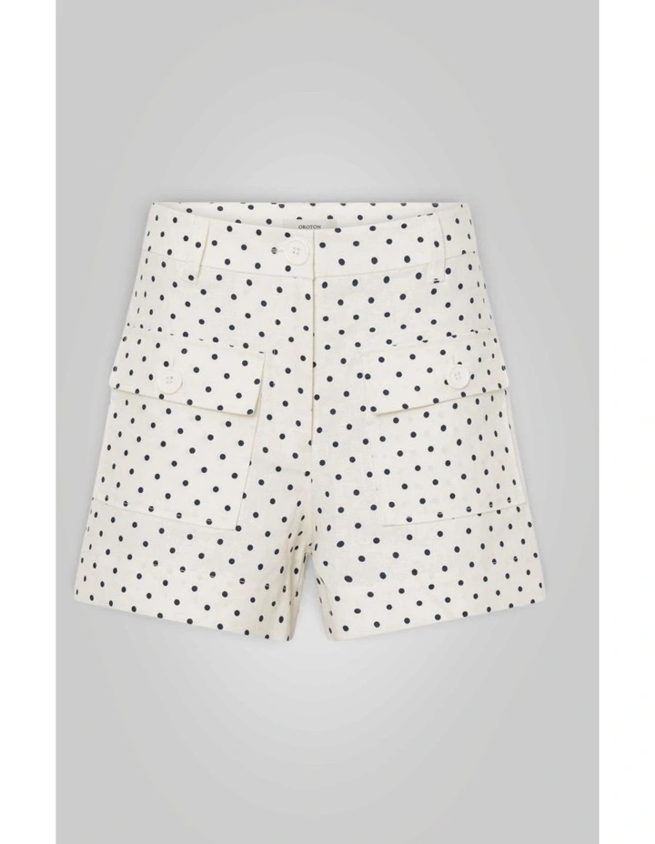 Linen Spot Short in Antique White image 6
