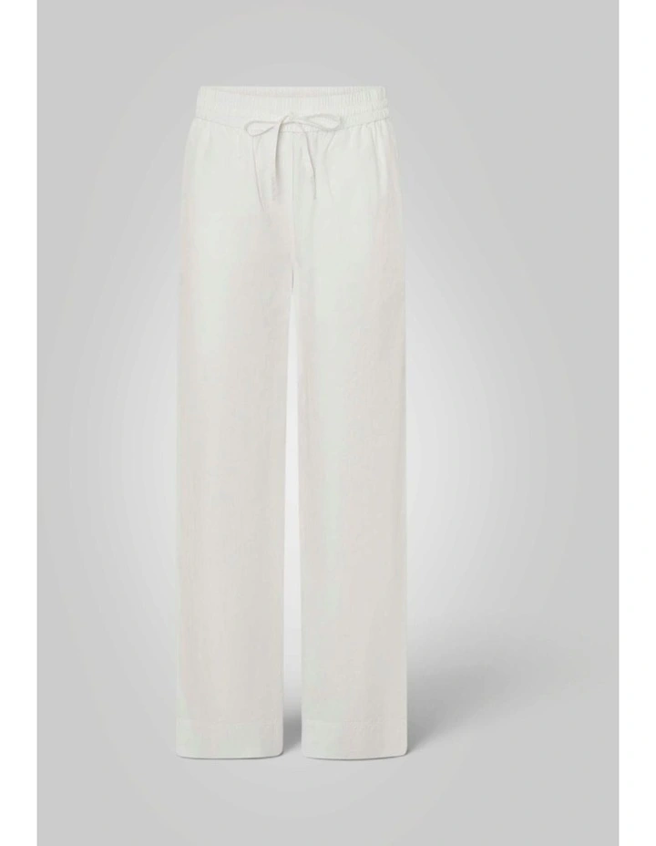 Poplin Pull On Pant in Antique White image 6
