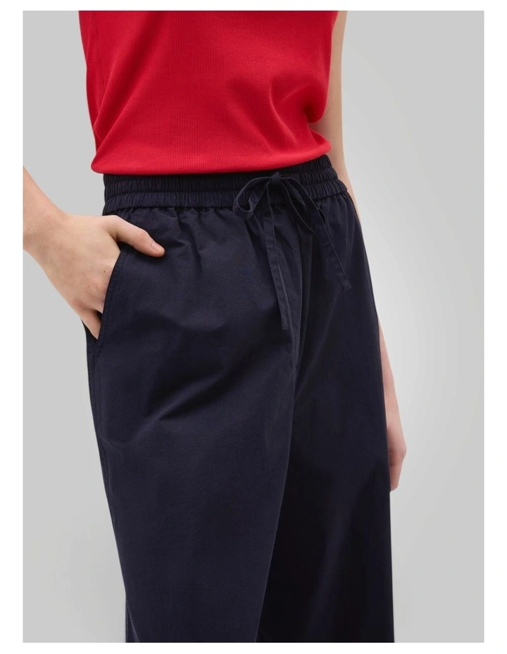 Poplin Pull On Pant in North Sea image 3