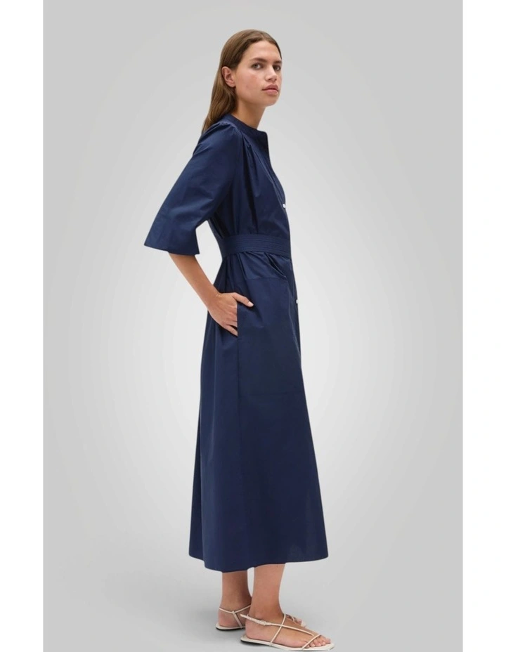 Cleo Poplin Dress in North Sea image 2