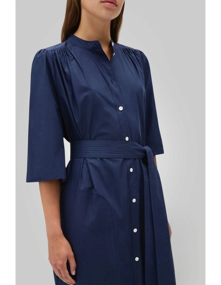 Cleo Poplin Dress in North Sea image 3