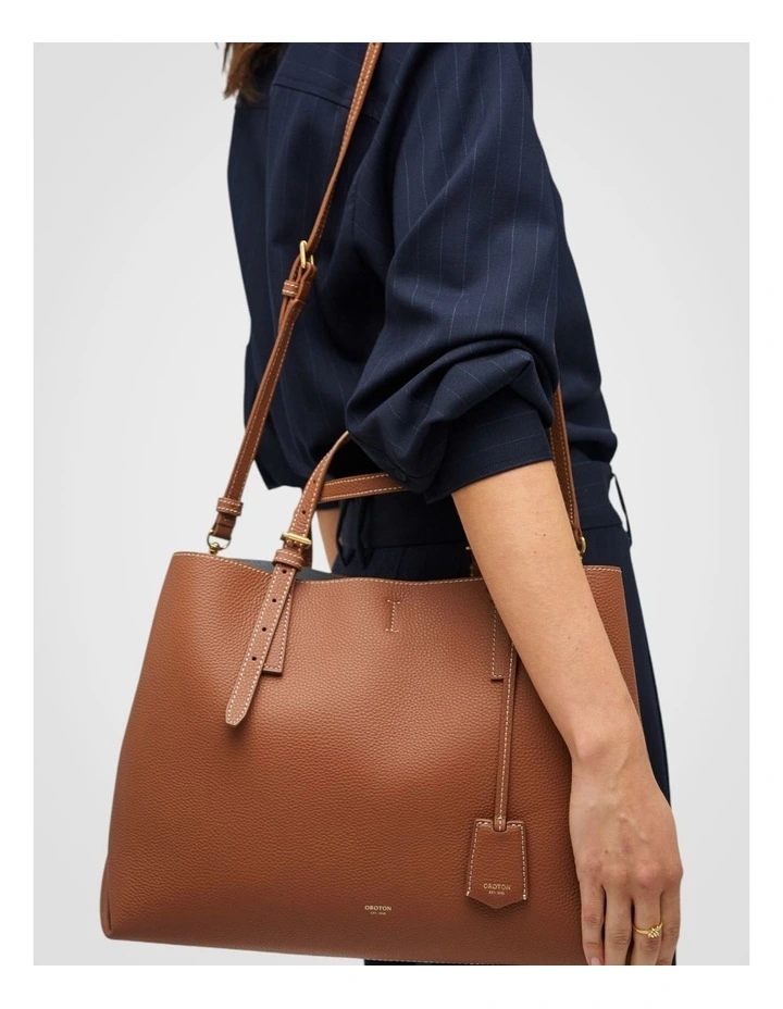 Margot Large Day Bag in Whiskey image 5