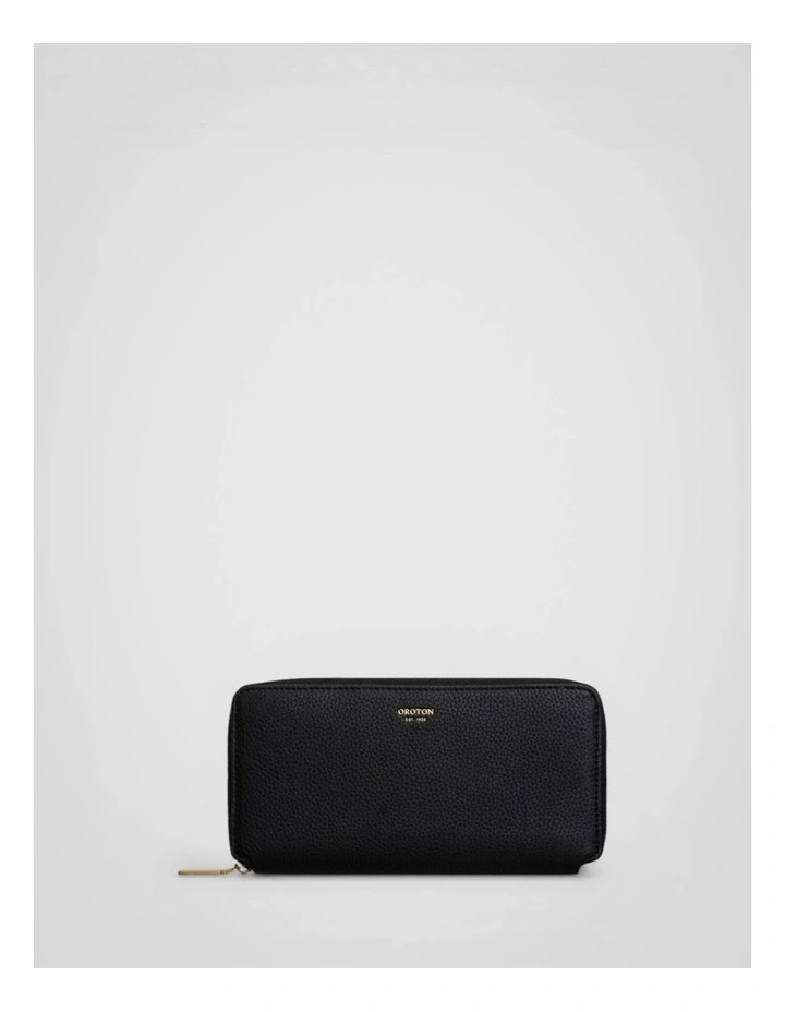 Margot Medium Zip Around Wallet in Black image 1