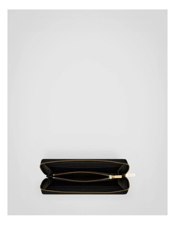 Margot Medium Zip Around Wallet in Black image 3