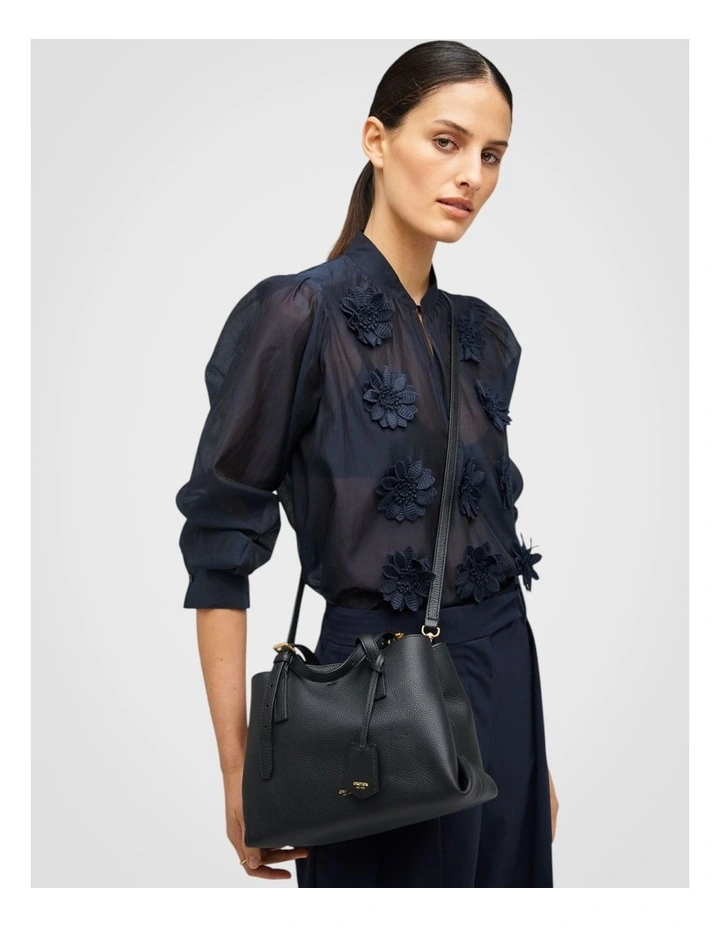 Margot Mini Day Bag in Black image 4