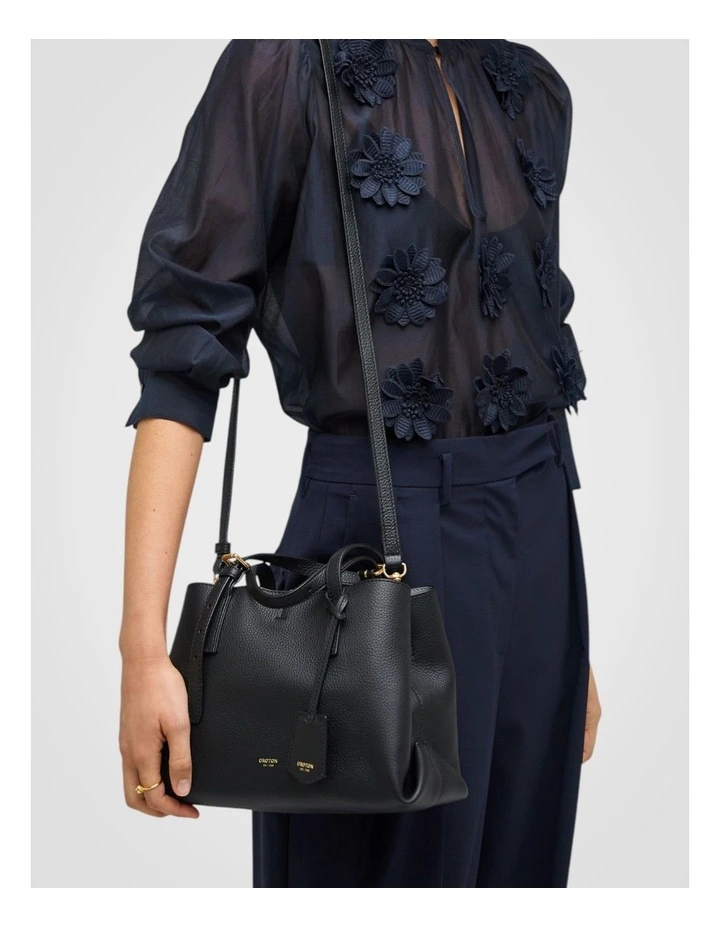 Margot Mini Day Bag in Black image 7