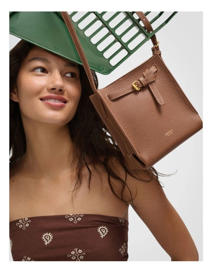 Margot Tiny Bucket Bag in Whiskey image 4