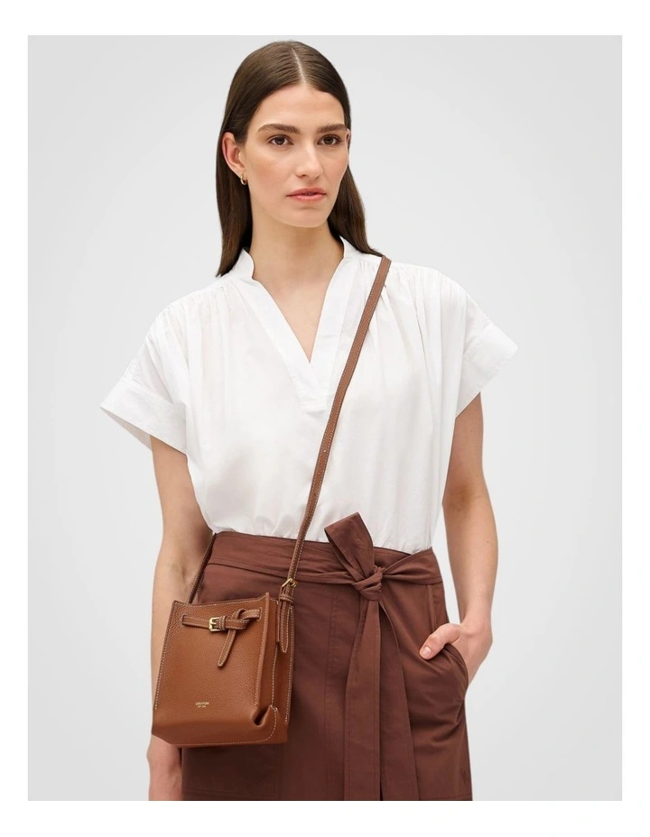 Margot Tiny Bucket Bag in Whiskey image 5
